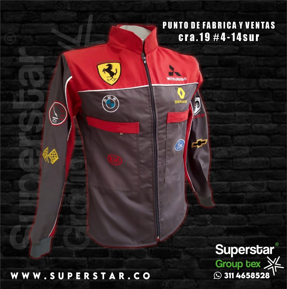 camisa chaqueta automotriz